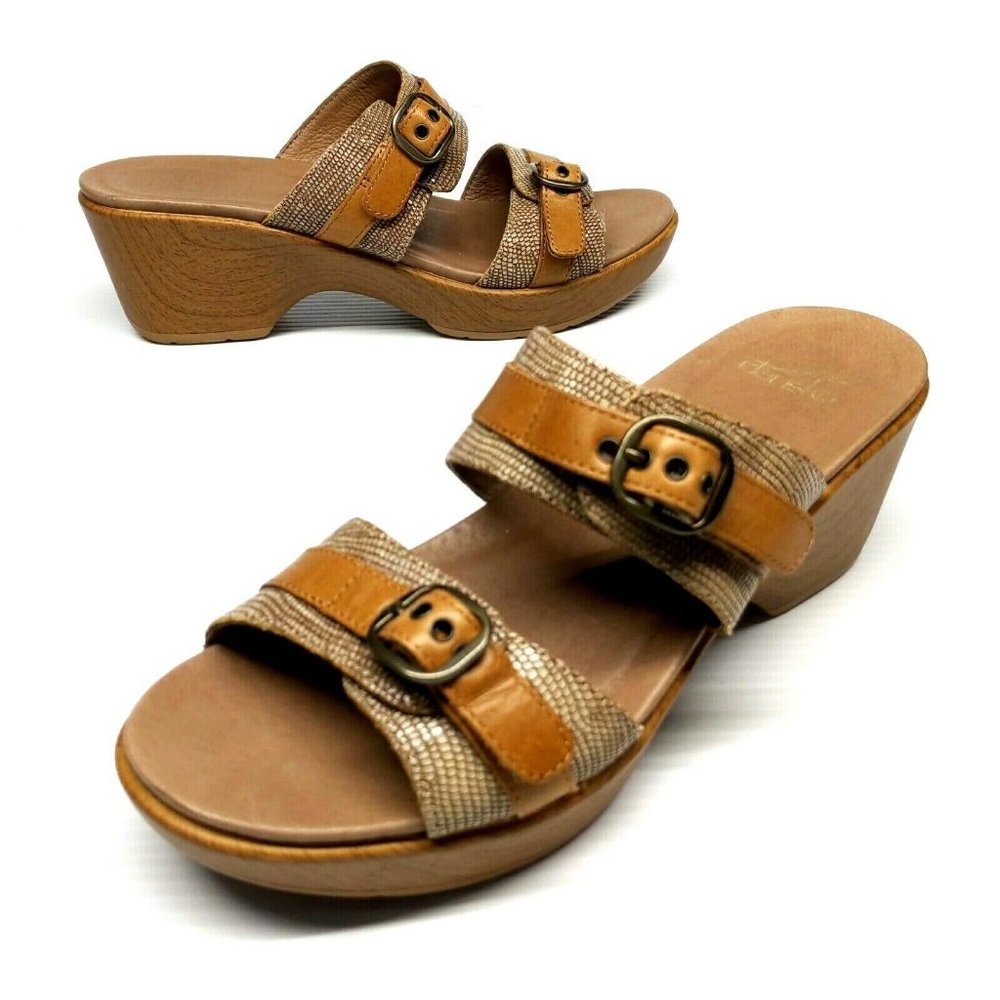 Dansko Jessie Sandals Shoes Casual Strappy Wedge